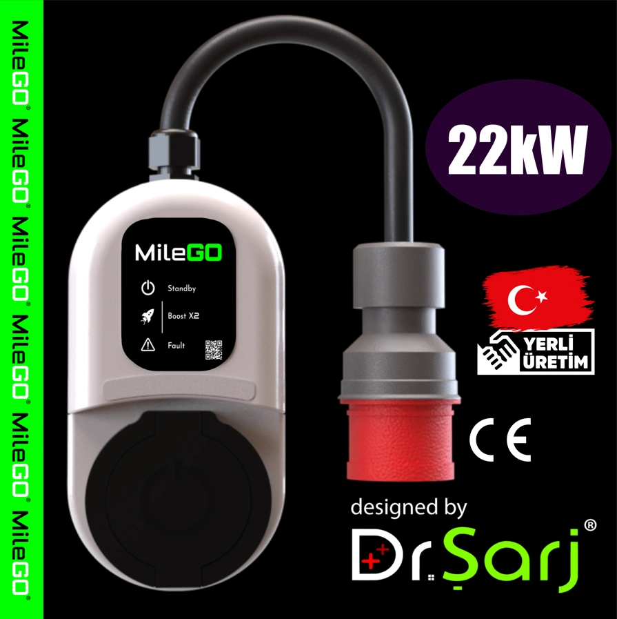 MileGO Mobil 22kW Şarj İstasyonu